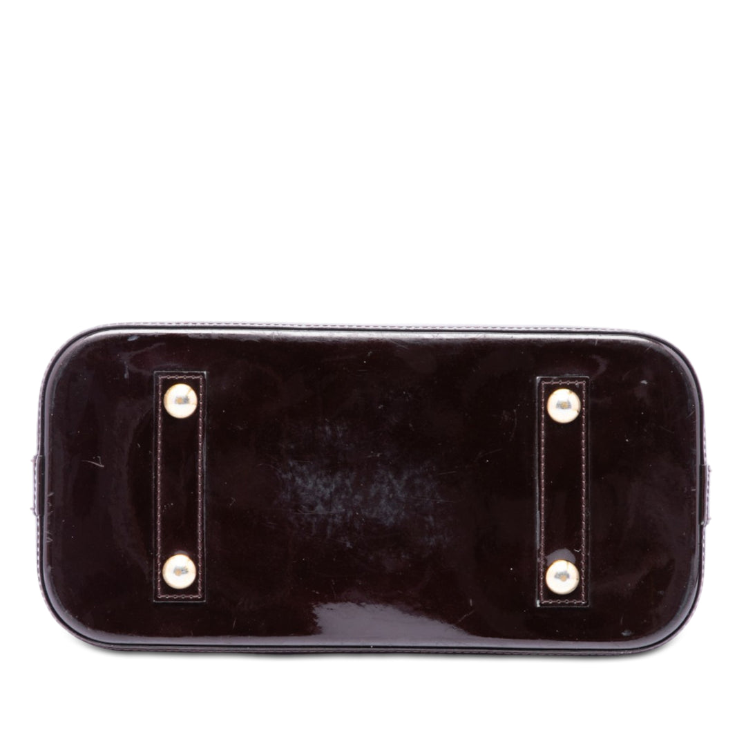 Alma PM Cuir verni Monogram Violet