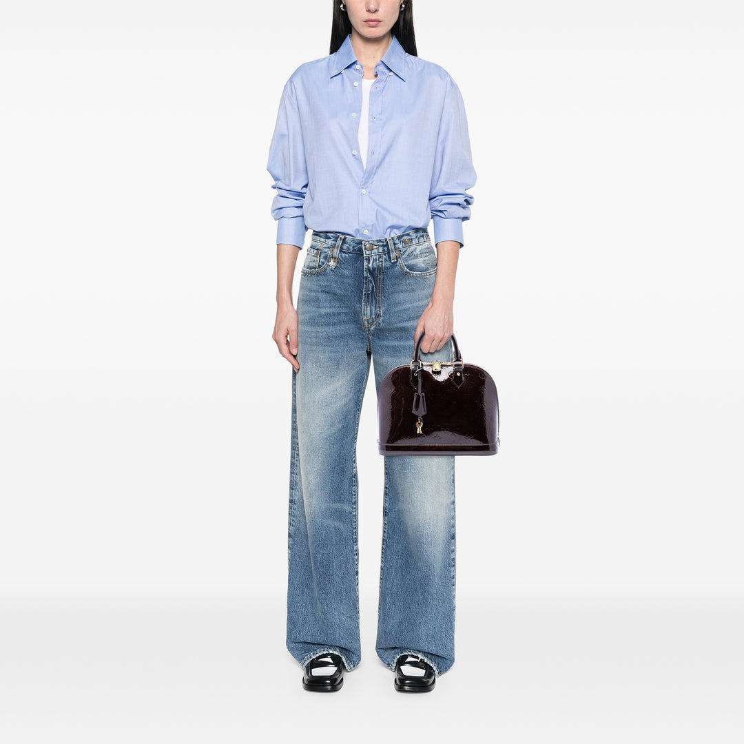 Alma PM Cuir verni Monogram Violet
