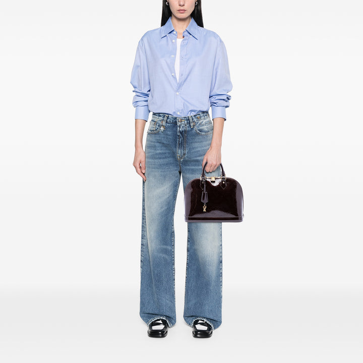 Alma PM Cuir verni Monogram Violet