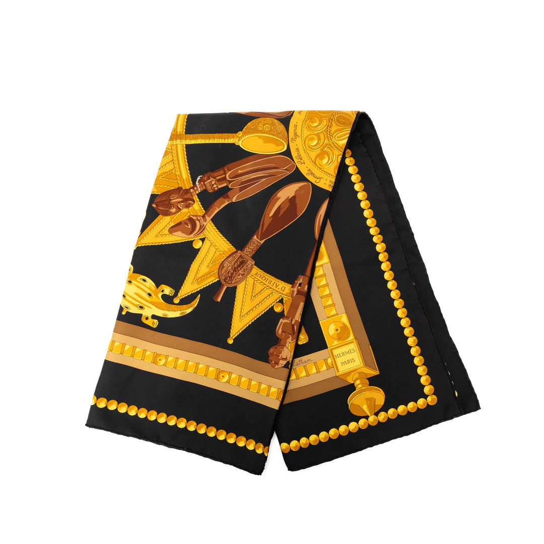 Hermès Cuillers d Afrique Soie Foulard 90