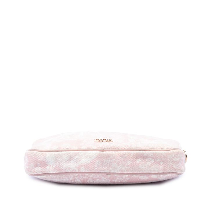 Dior brodé Toile Toile de Jouy Sac porté croisé