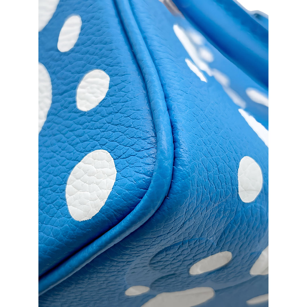 Louis Vuitton Yayoi Kusama Speedy Bandouliere 20 Monogram Empreinte Bleu – vue 13 – GABY PARIS