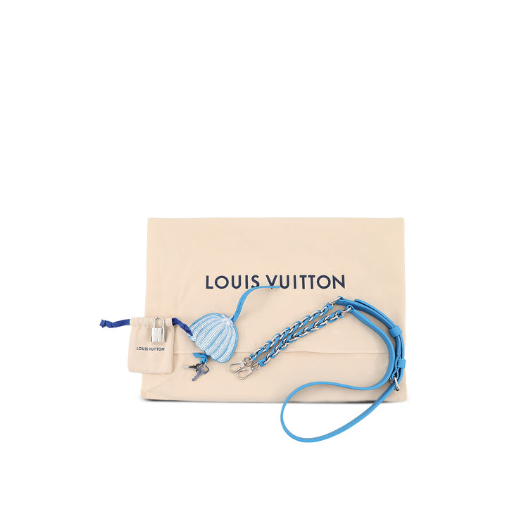 Louis Vuitton Yayoi Kusama Speedy Bandouliere 20 Monogram Empreinte Bleu – vue 3 – GABY PARIS