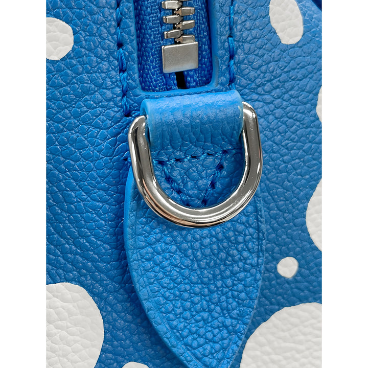 Louis Vuitton Yayoi Kusama Speedy Bandouliere 20 Monogram Empreinte Bleu – vue 8 – GABY PARIS