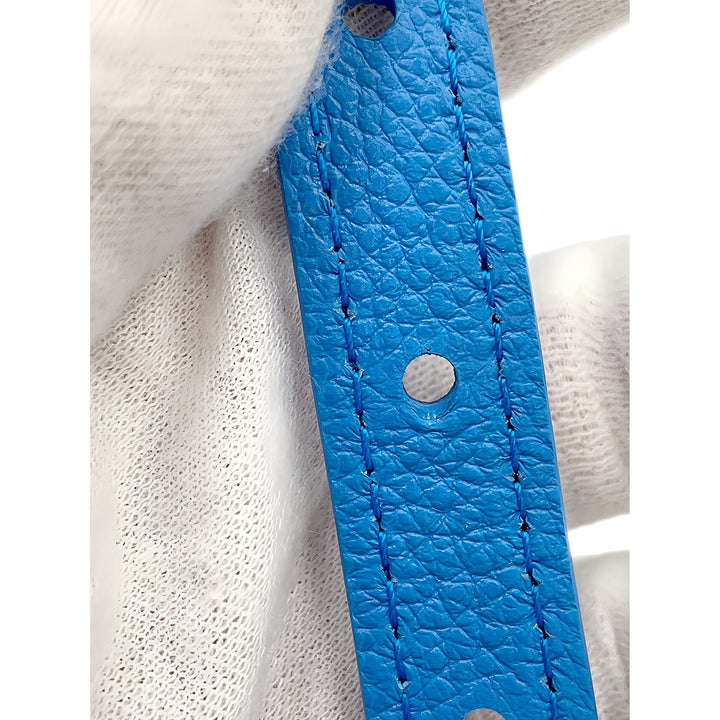 Louis Vuitton Yayoi Kusama Speedy Bandouliere 20 Monogram Empreinte Bleu – vue 9 – GABY PARIS