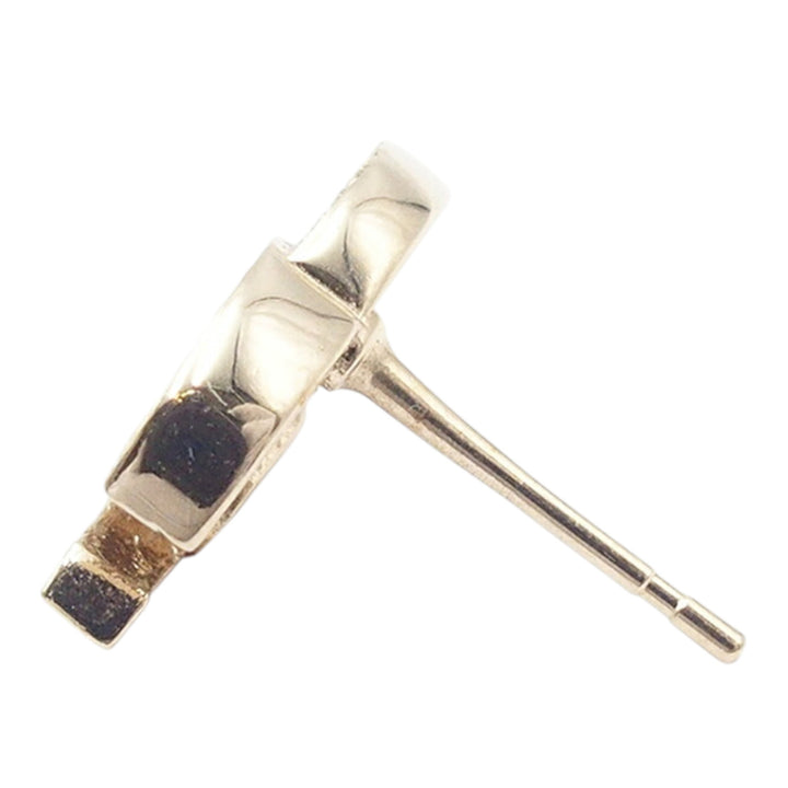 Chanel Boucles d'oreilles CC Strass Assymetrical Ear Cuff plaqué or – vue 4 – GABY PARIS