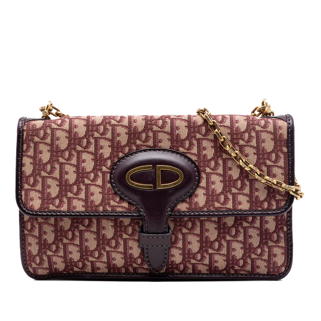 Dior Oblique Toile Chain Sac porté croisé