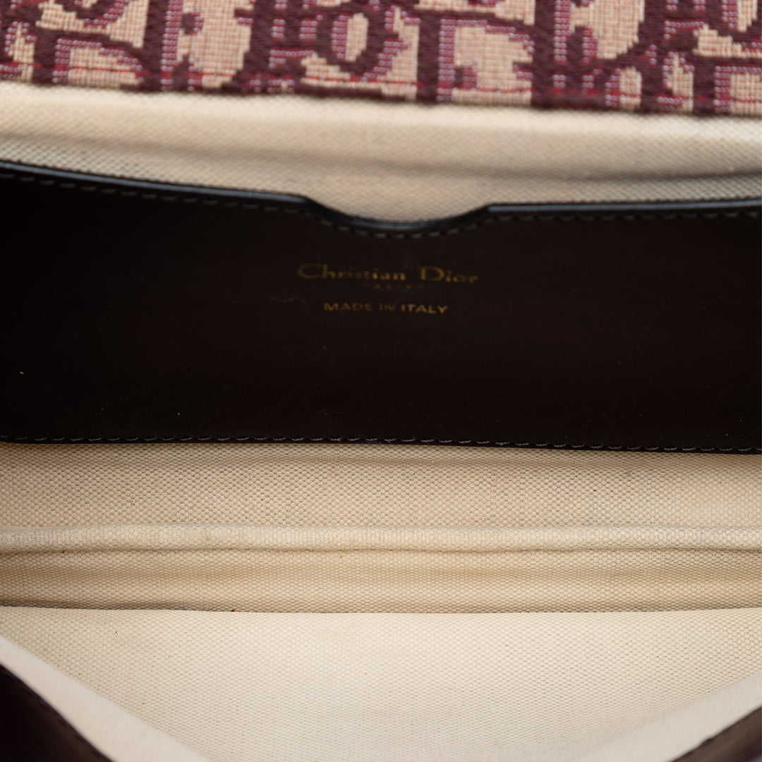 Dior Oblique Toile Chain Sac porté croisé