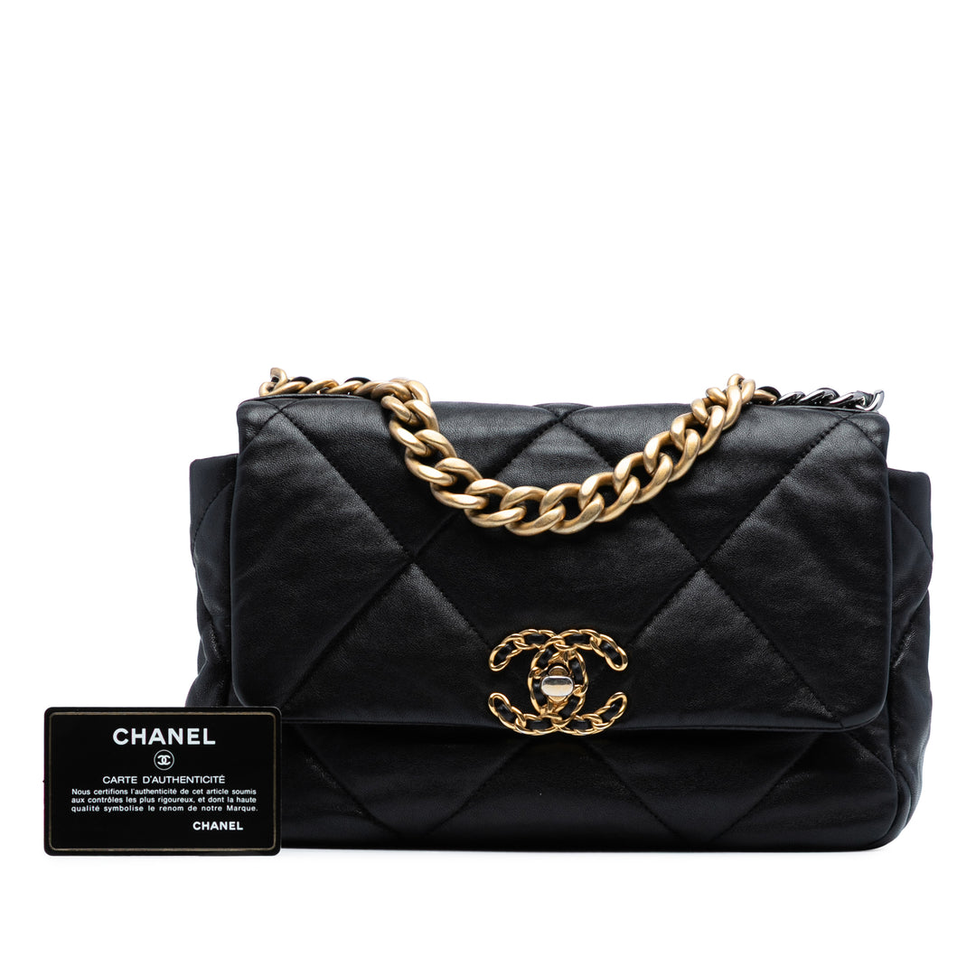 Chanel Medium Cuir d’agneau 19 à rabat