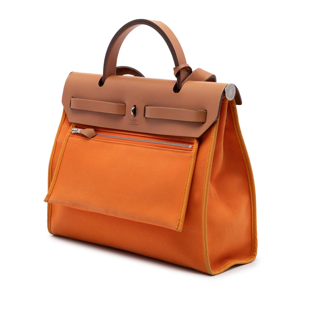 Hermès Herbag Zippé 31 Orange – vue 2 – GABY PARIS