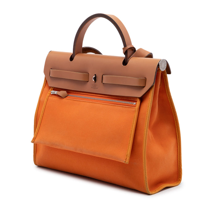 Hermès Herbag Zippé 31 Orange – vue 2 – GABY PARIS