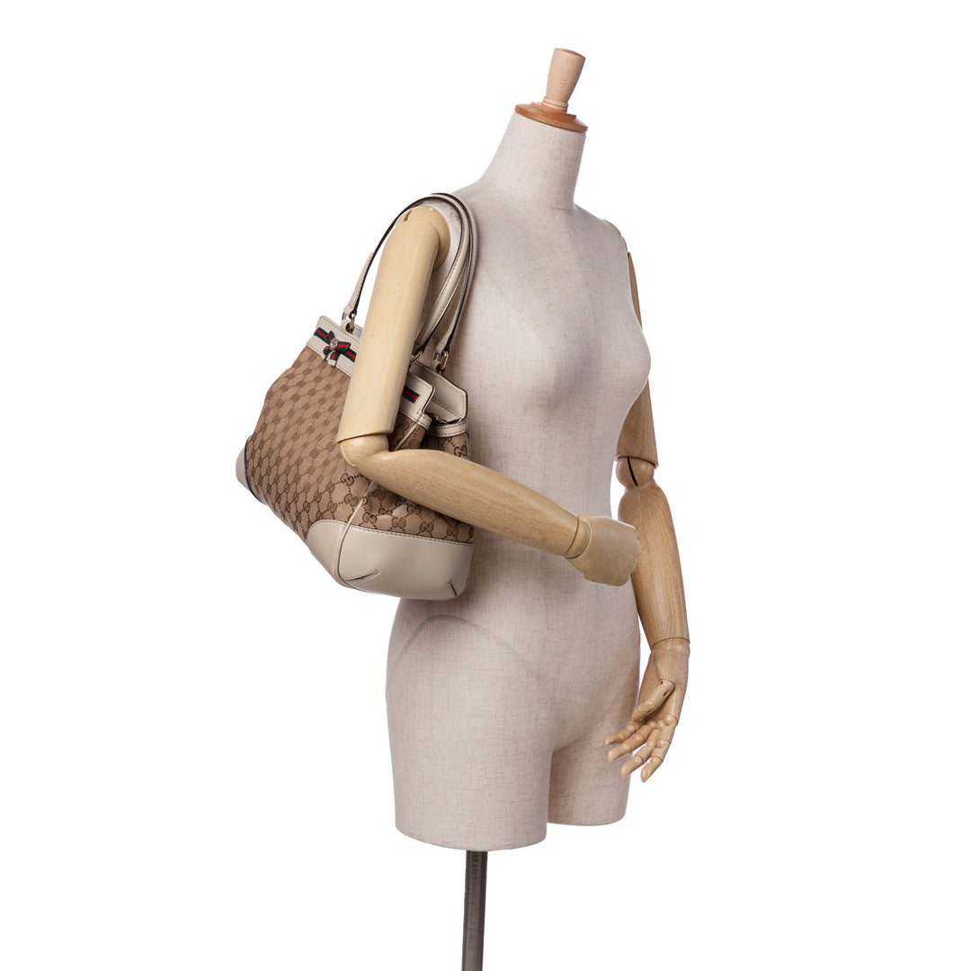 GG Canvas Mayfair Tote Brown - Gaby Paris