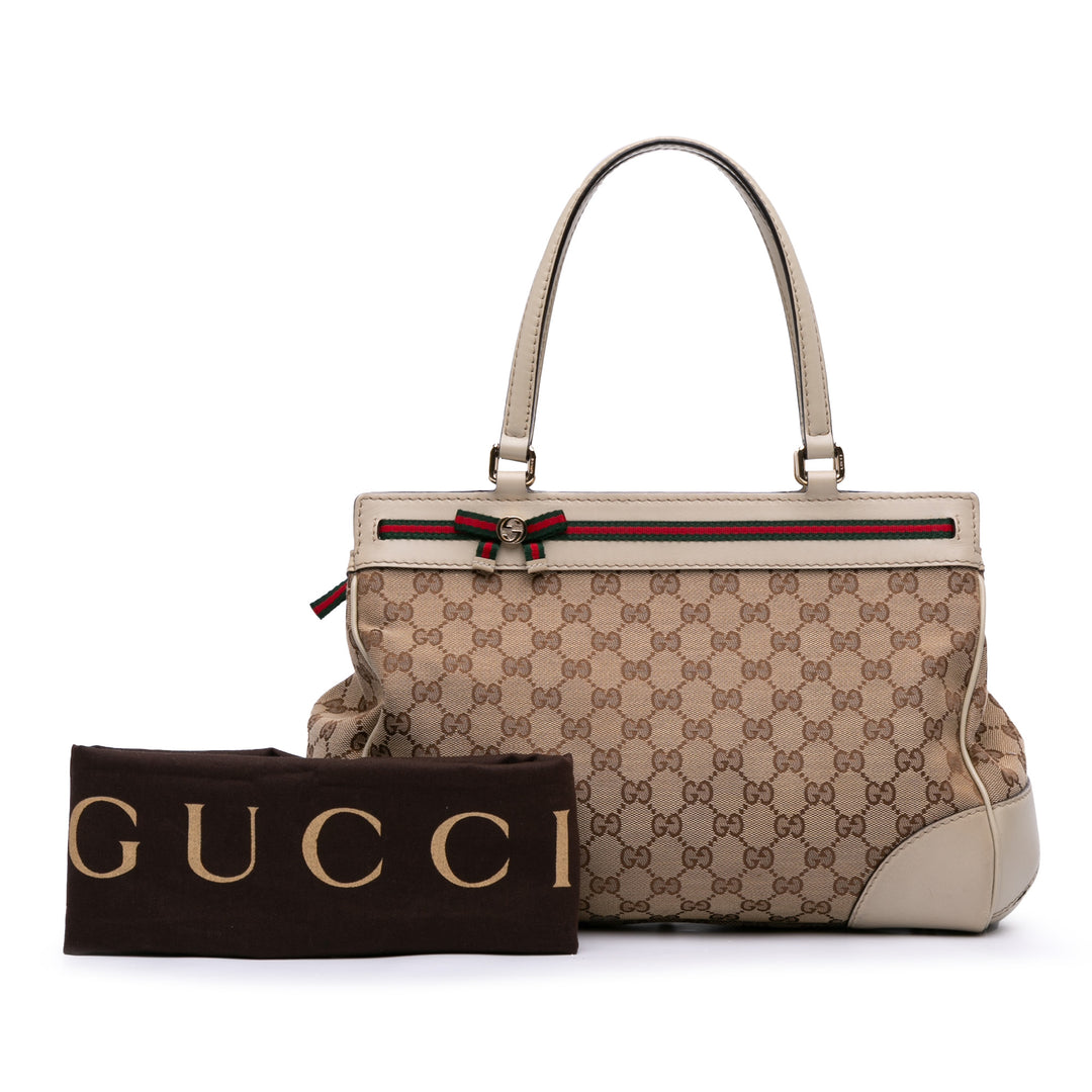 GG Canvas Mayfair Tote Brown - Gaby Paris