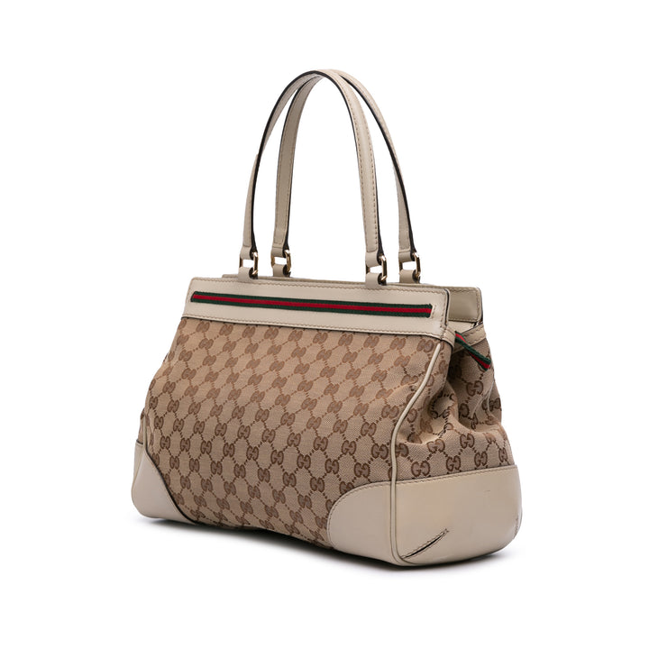 GG Canvas Mayfair Tote Brown - Gaby Paris