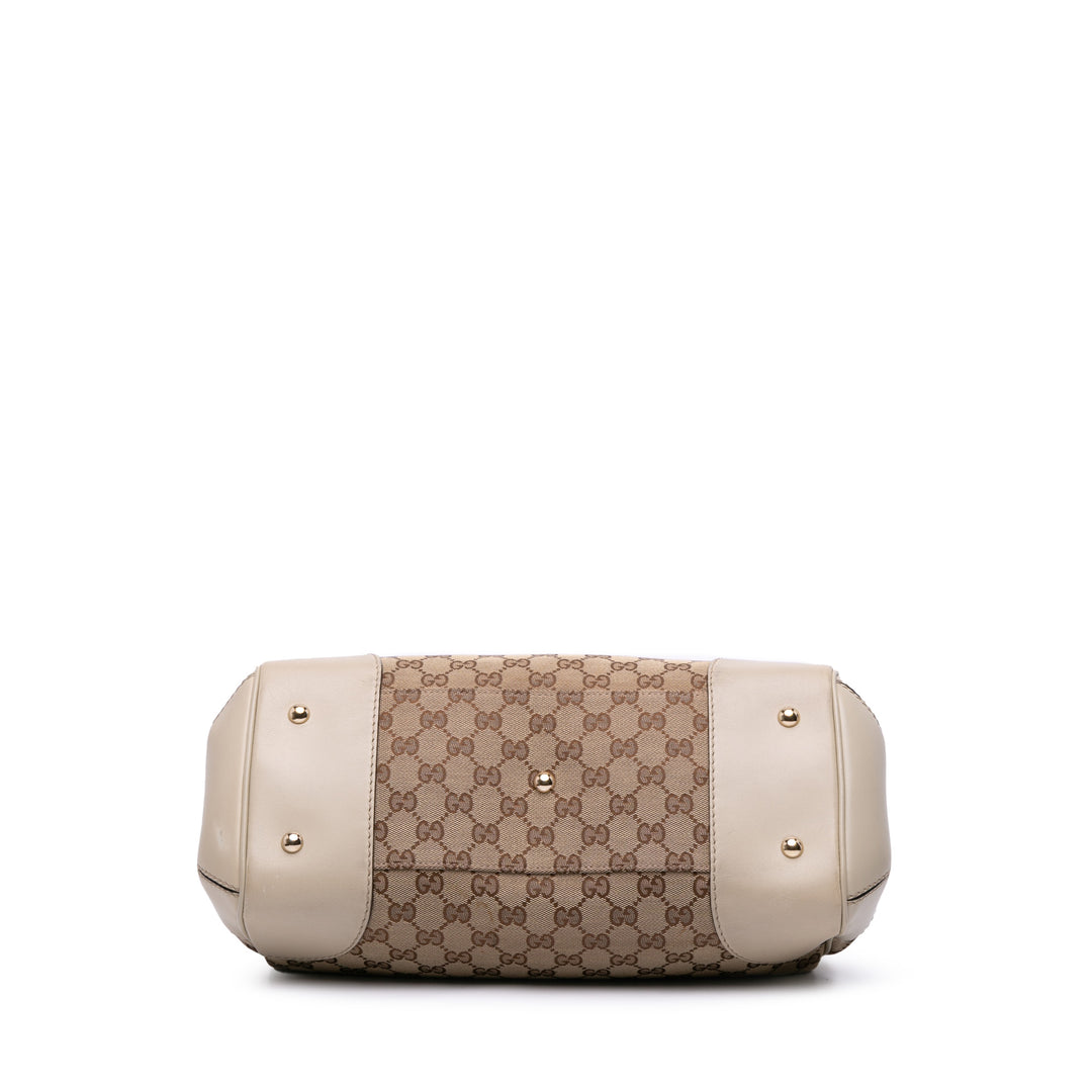 GG Canvas Mayfair Tote Brown - Gaby Paris
