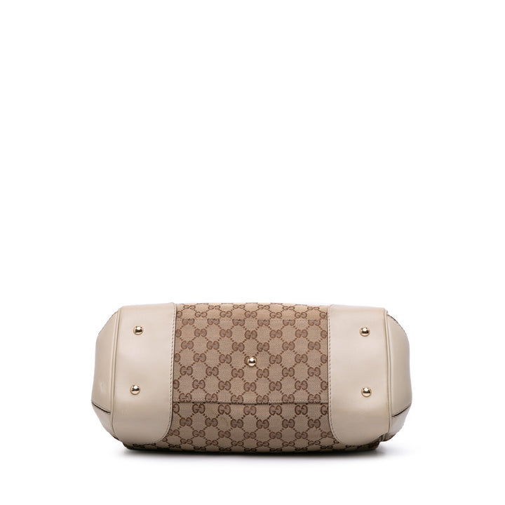 GG Canvas Mayfair Tote Brown - Gaby Paris