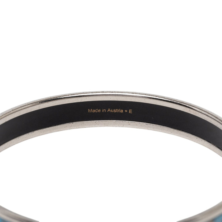 Narrow Sun Moon Stars Émail Bangle 65 Other Bleu