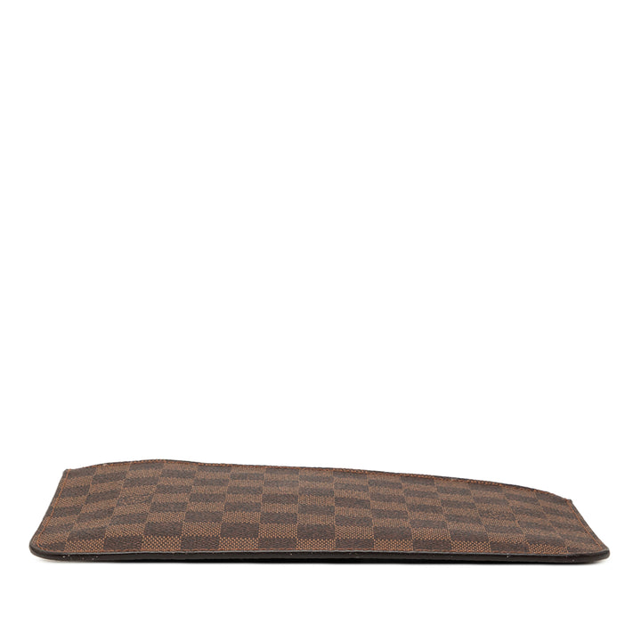Neverfull Pochette Damier Ébène Marron