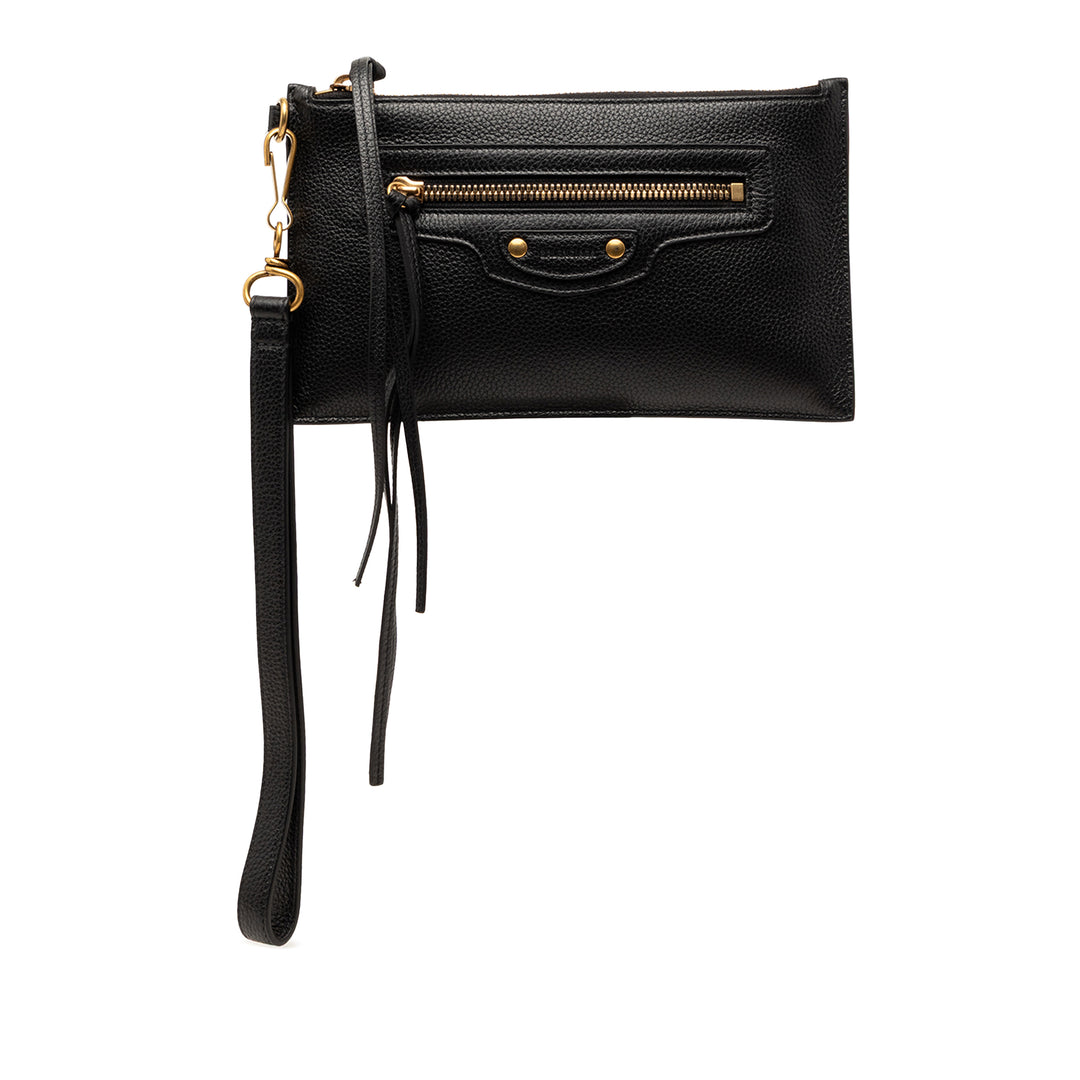 Balenciaga Cuir de veau grainé Neo Classic Pochette XS