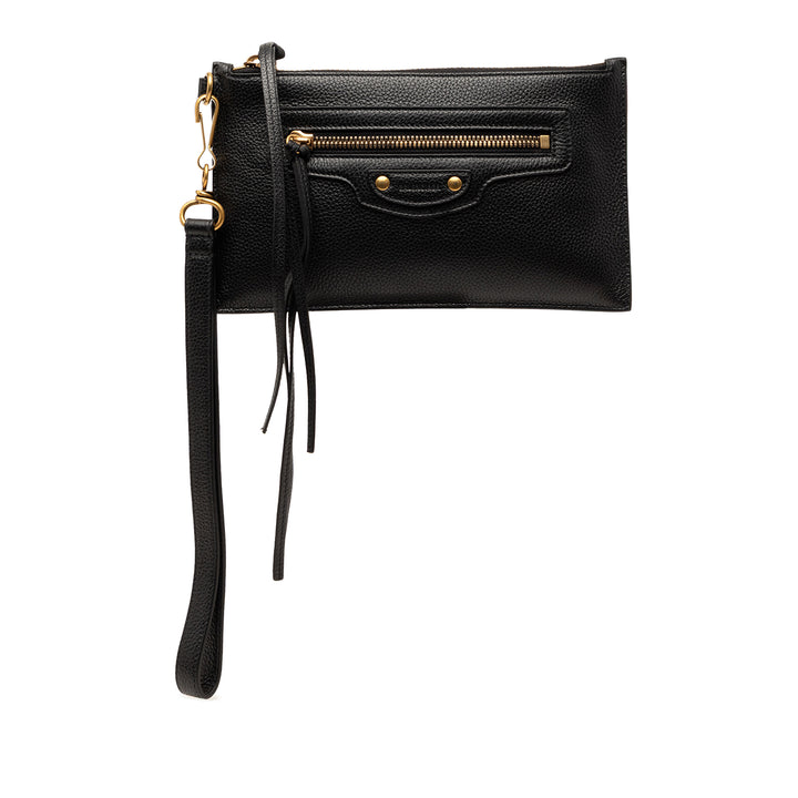 Balenciaga Cuir de veau grainé Neo Classic Pochette XS