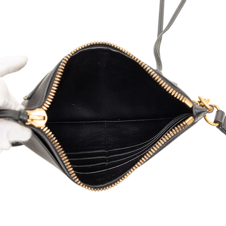 Balenciaga Cuir de veau grainé Neo Classic Pochette XS