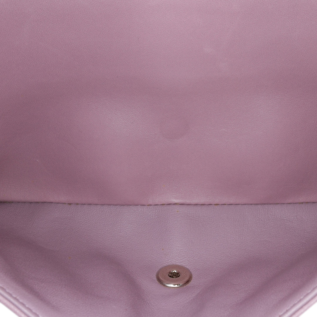 Jumbo Classic Lambskin Double Flap Purple - Gaby Paris