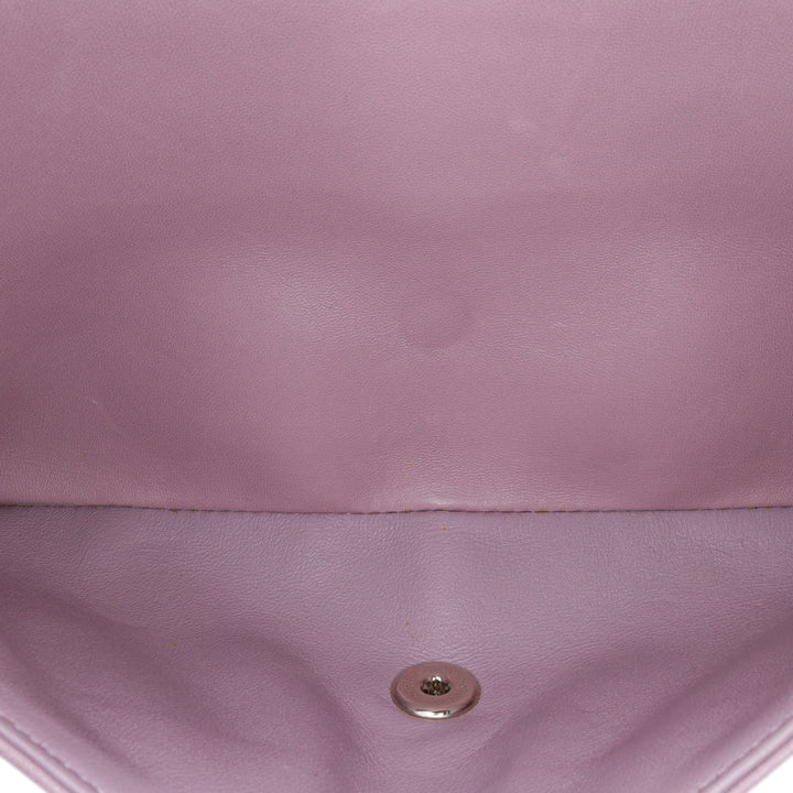 Jumbo Classic Lambskin Double Flap Purple - Gaby Paris