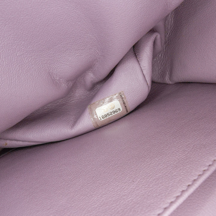 Jumbo Classic Lambskin Double Flap Purple - Gaby Paris