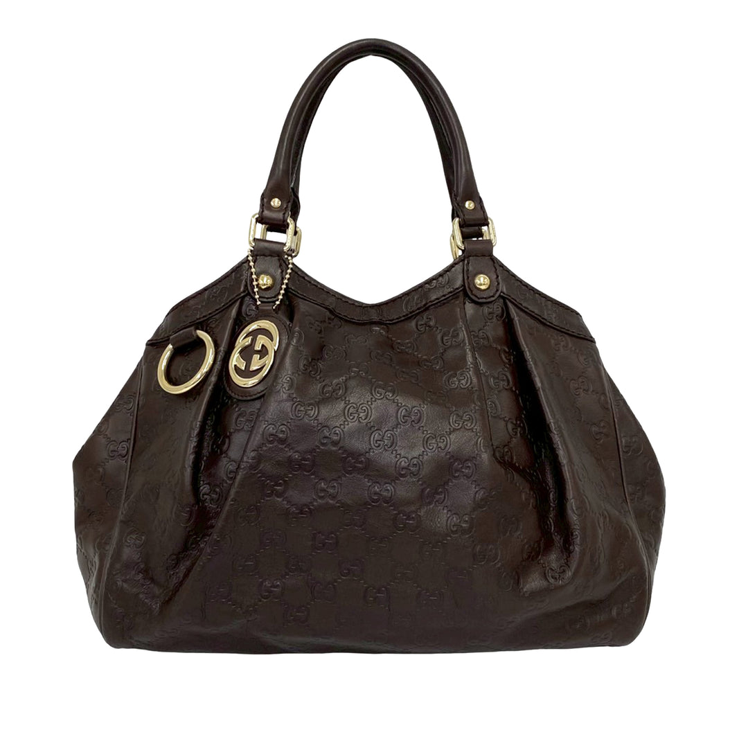 Gucci Guccissima Sukey Cabas Moyen Cuir