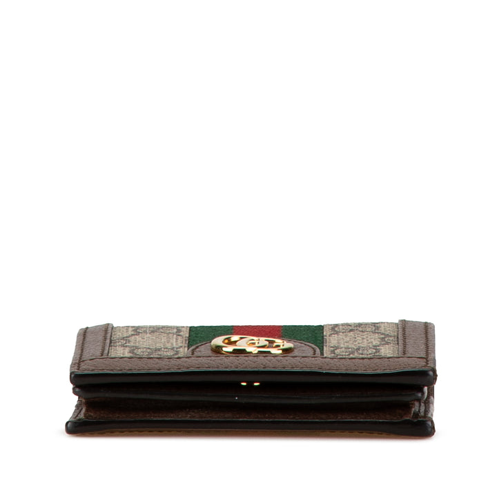 Gucci GG Supreme Ophidia Small Wallet Brown - GABY PARIS