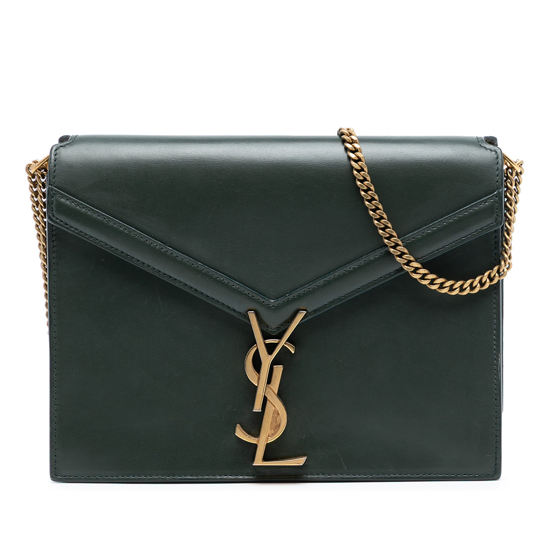 Saint Laurent Smooth Cuir de veau Monogram Cassandra Clasp Sac