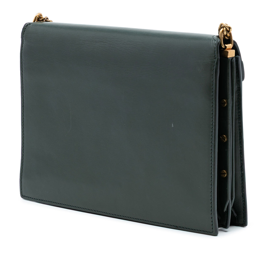 Saint Laurent Smooth Cuir de veau Monogram Cassandra Clasp Sac