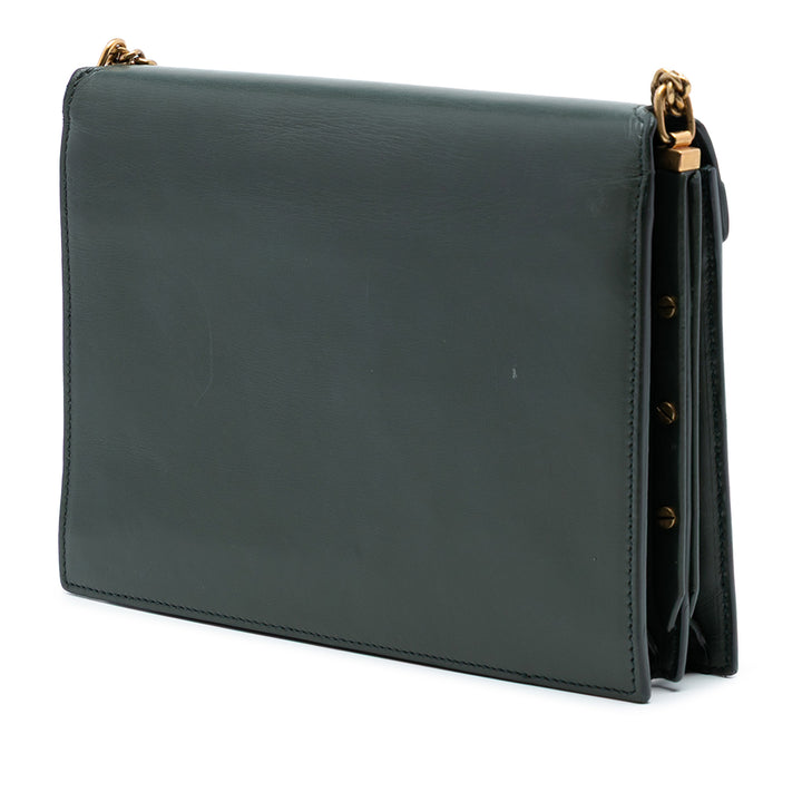 Saint Laurent Smooth Cuir de veau Monogram Cassandra Clasp Sac