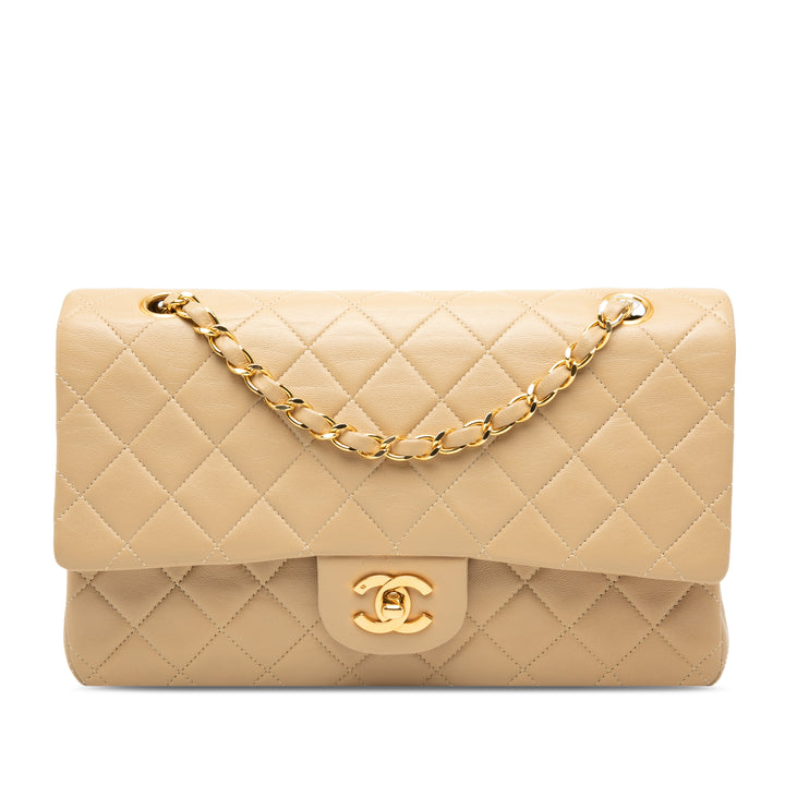 Chanel Medium Classic Cuir d’agneau Double rabat