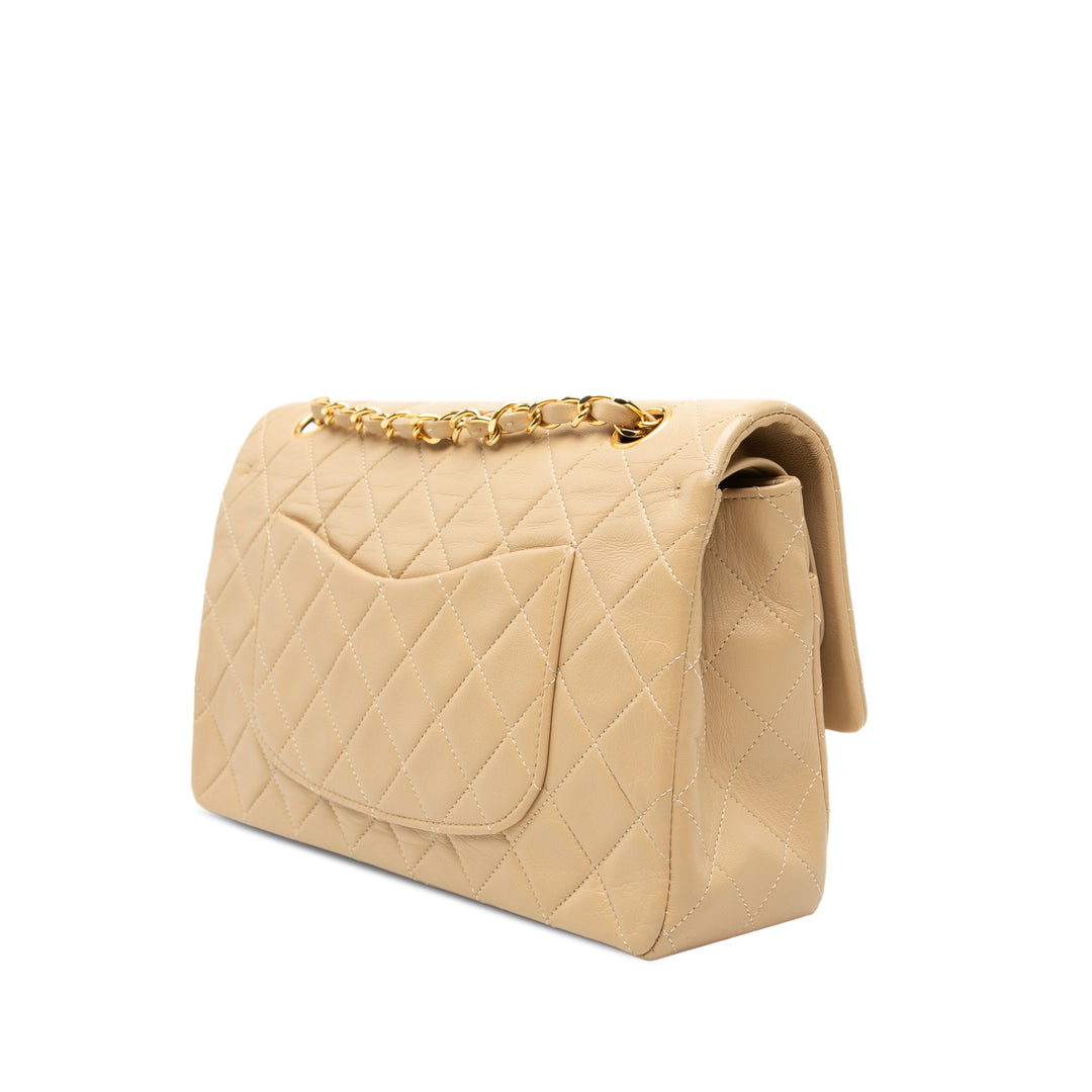 Chanel Medium Classic Cuir d’agneau Double rabat