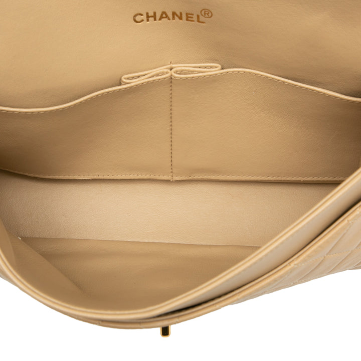 Chanel Medium Classic Cuir d’agneau Double rabat