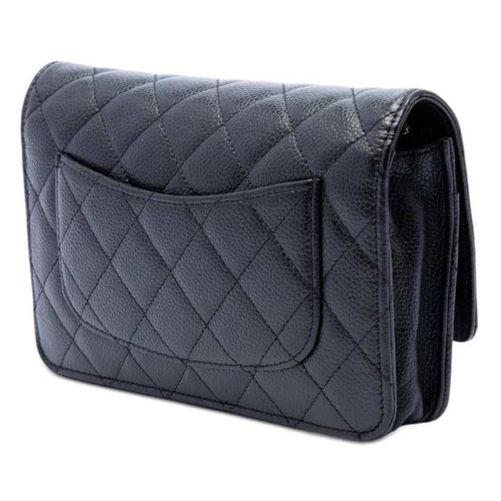 Chanel CC Matelassé Caviar Wallet on Chain