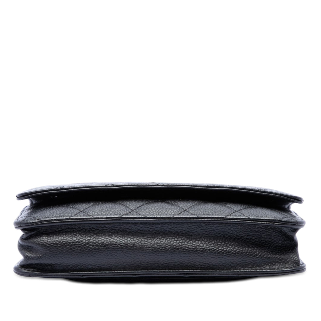 Chanel CC Matelassé Caviar Wallet on Chain