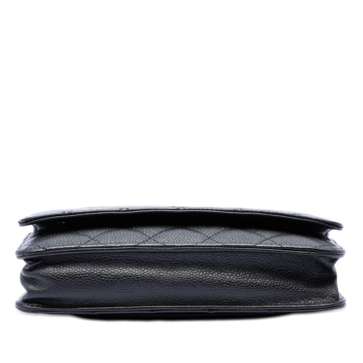 Chanel CC Matelassé Caviar Wallet on Chain