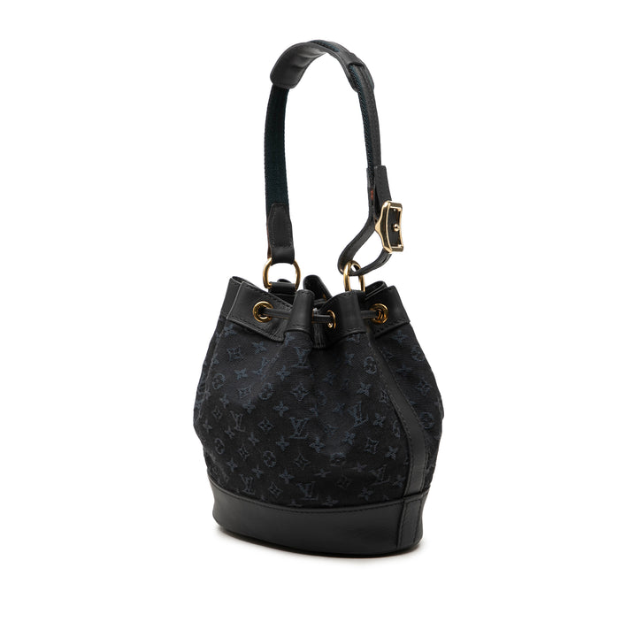 Louis Vuitton Lin Noelie Mini Monogram Bleu – vue 2 – GABY PARIS