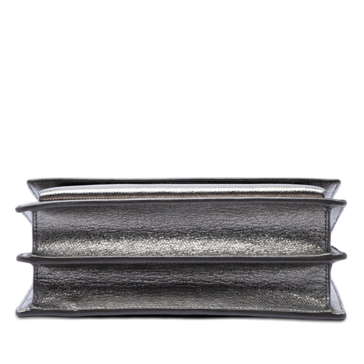 Saint Laurent Medium Metallic Cuir de veau Monogram Sunset Sac porté croisé