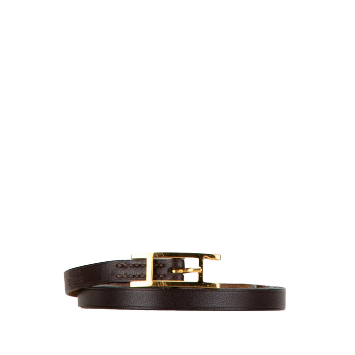 Leather Quentin Belt Brown - Gaby Paris