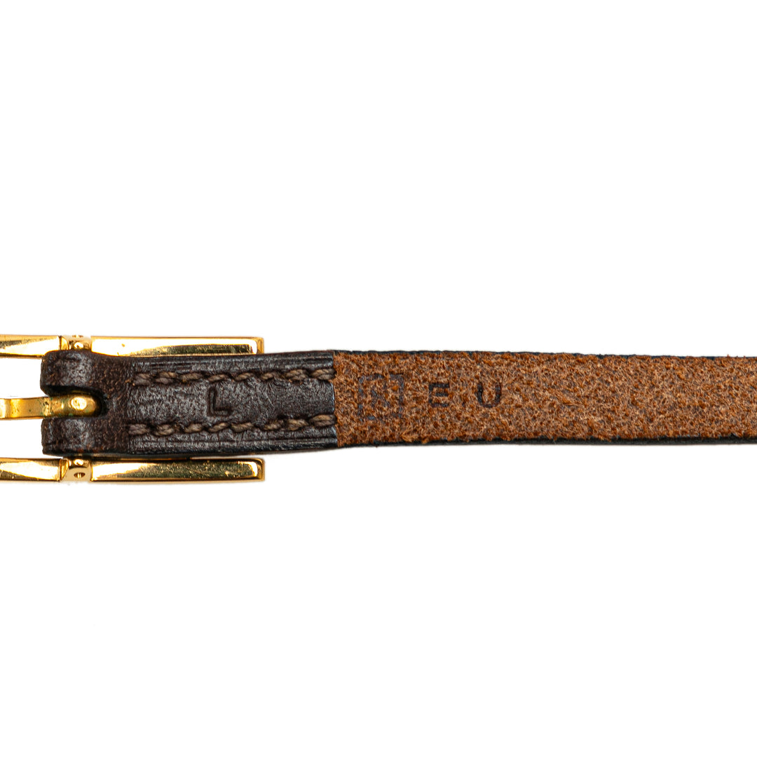 Leather Quentin Belt Brown - Gaby Paris