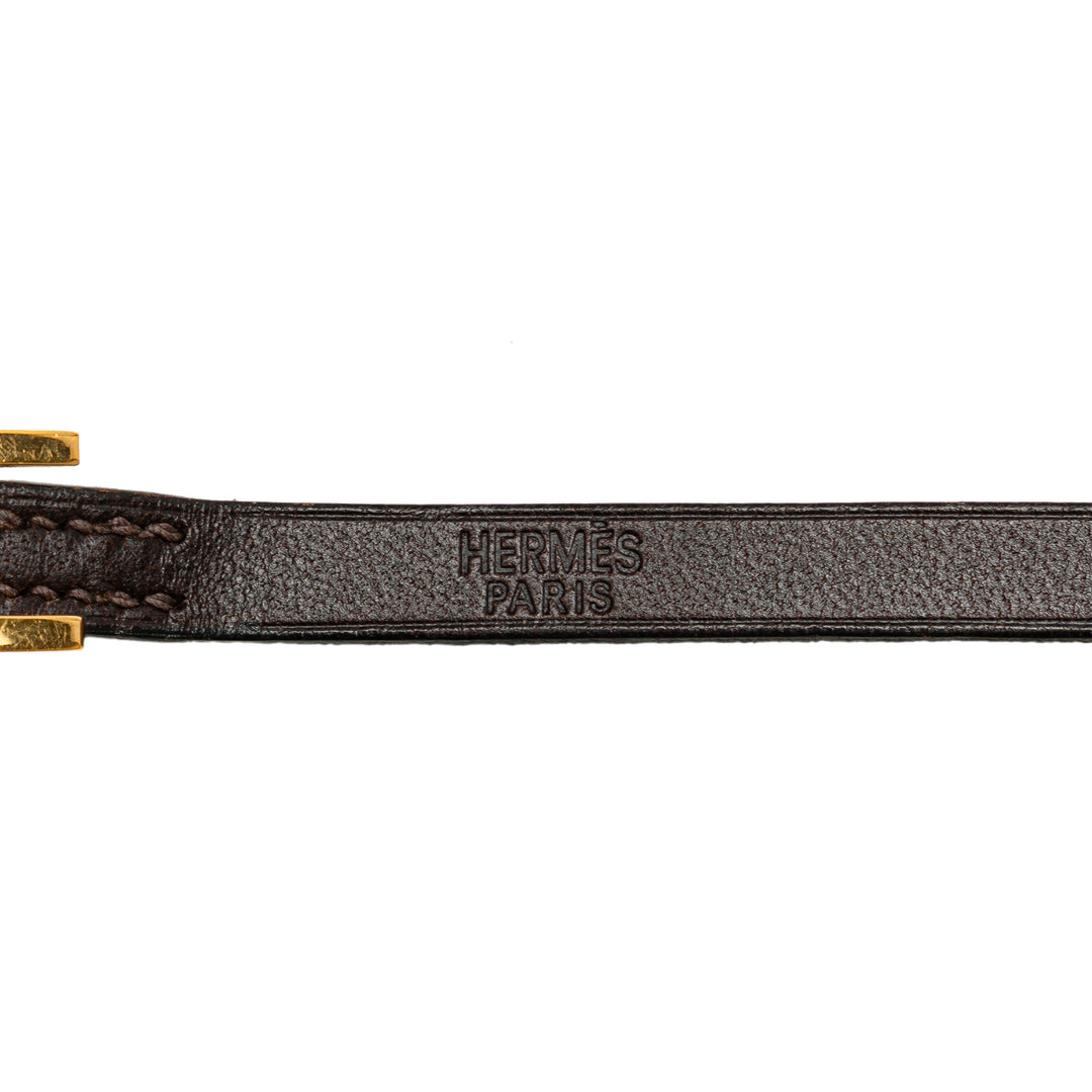 Leather Quentin Belt Brown - Gaby Paris