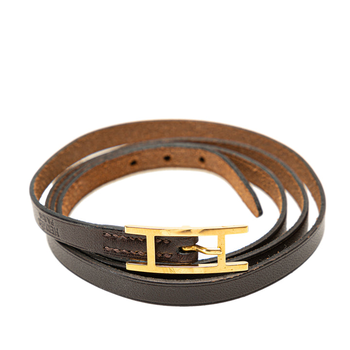 Leather Quentin Belt Brown - Gaby Paris