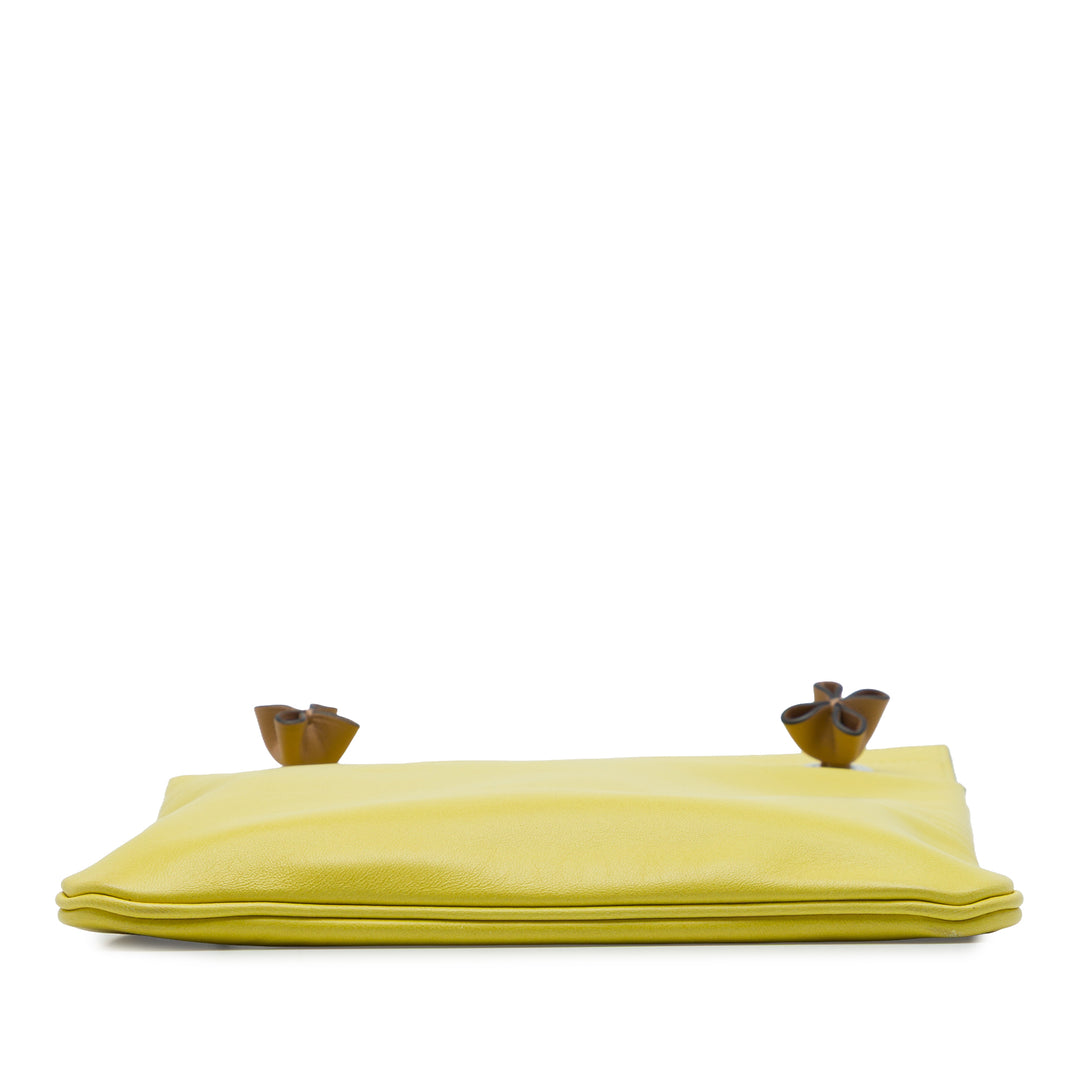 Hermès Milo et Aline Sac Mini Swift Jaune – vue 3 – GABY PARIS