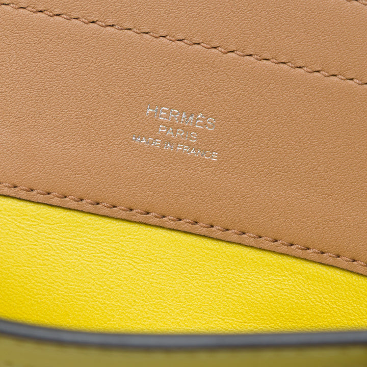 Hermès Milo et Aline Sac Mini Swift Jaune – vue 5 – GABY PARIS