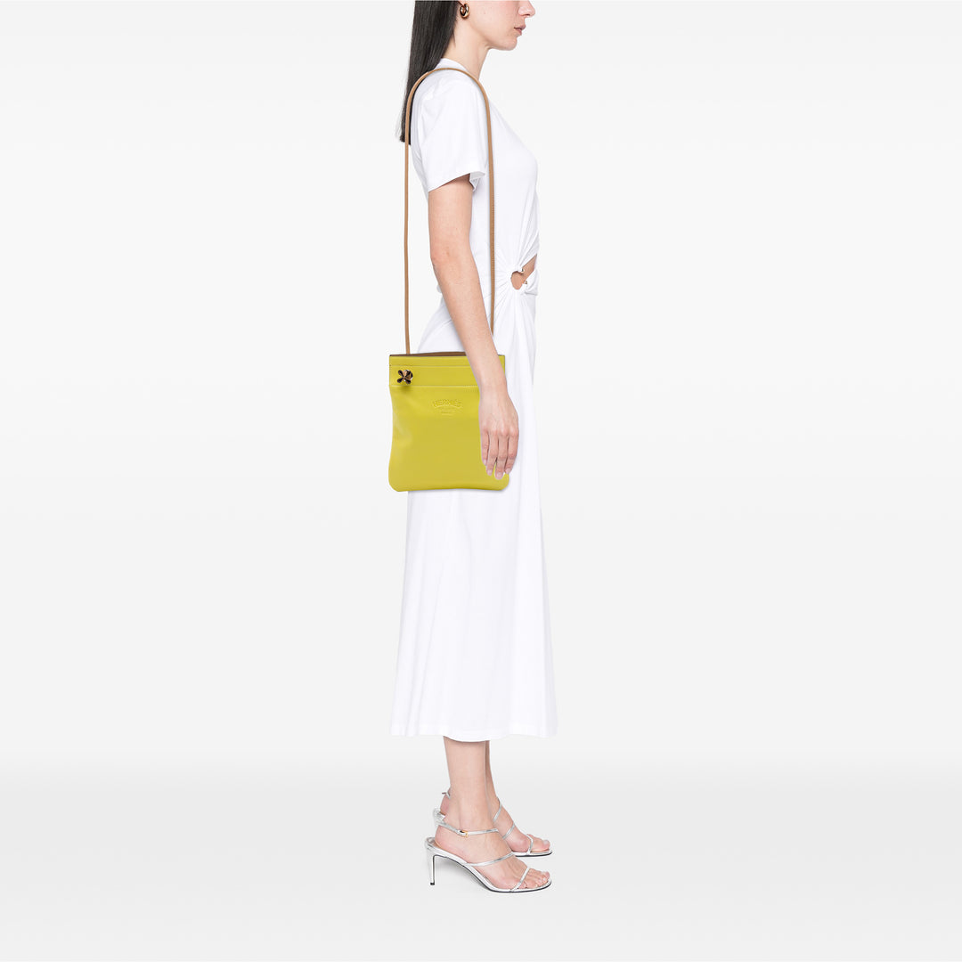 Hermès Milo et Aline Sac Mini Swift Jaune – vue 6 – GABY PARIS
