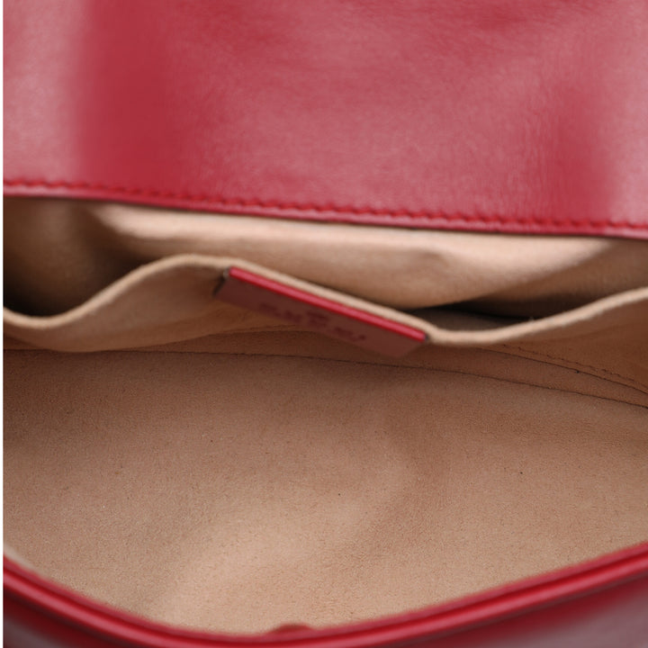 GG Marmont Matelasse Sac Petit Cuir de veau Rouge
