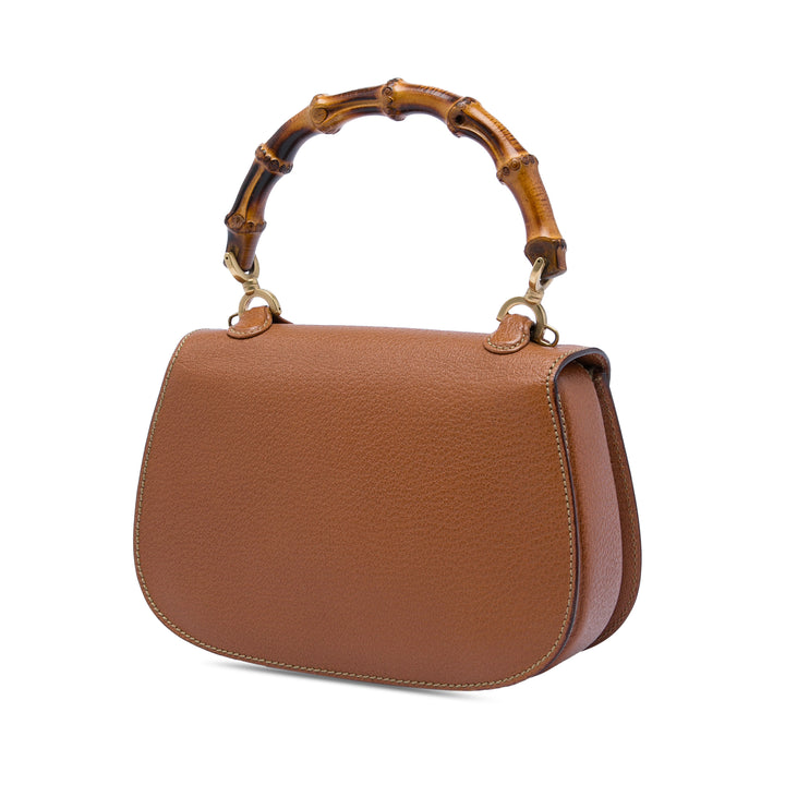 Gucci Small Cuir de veau grainé Bamboo Night